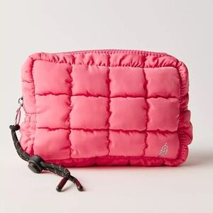 FP Movement by Free People Quilted Mini Case Bubblegum Pink NWT